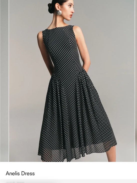 Reformation Dresses & Skirts - Reformation Black and White Polka Dot Midi Dress